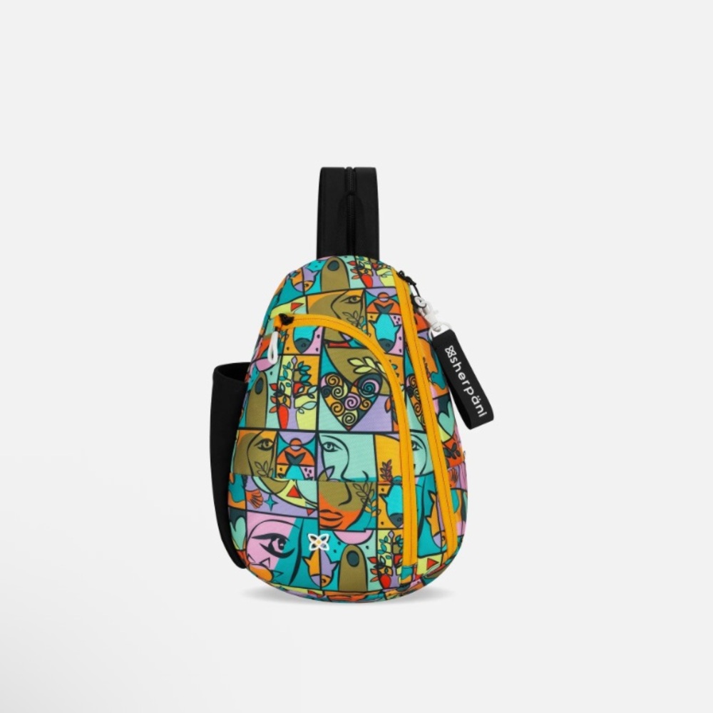 NWT Sherpani Sling Backpack in Cloud 9 - Heritage Print